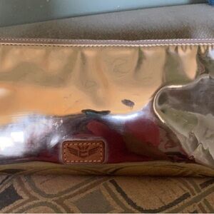 Consuela Gold Metallic Clutch